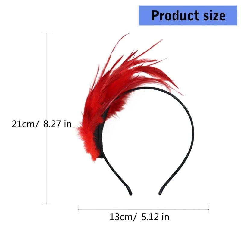 652F Feathered Headband for Masquerades Party Costume Accessories Fascinator Hairband Vintage 1920s Party Headpieces
652F Feathered Headband for Masquerades Party Costume Accessories Fascinator Hairband Vintage 1920s Party Headpieces
