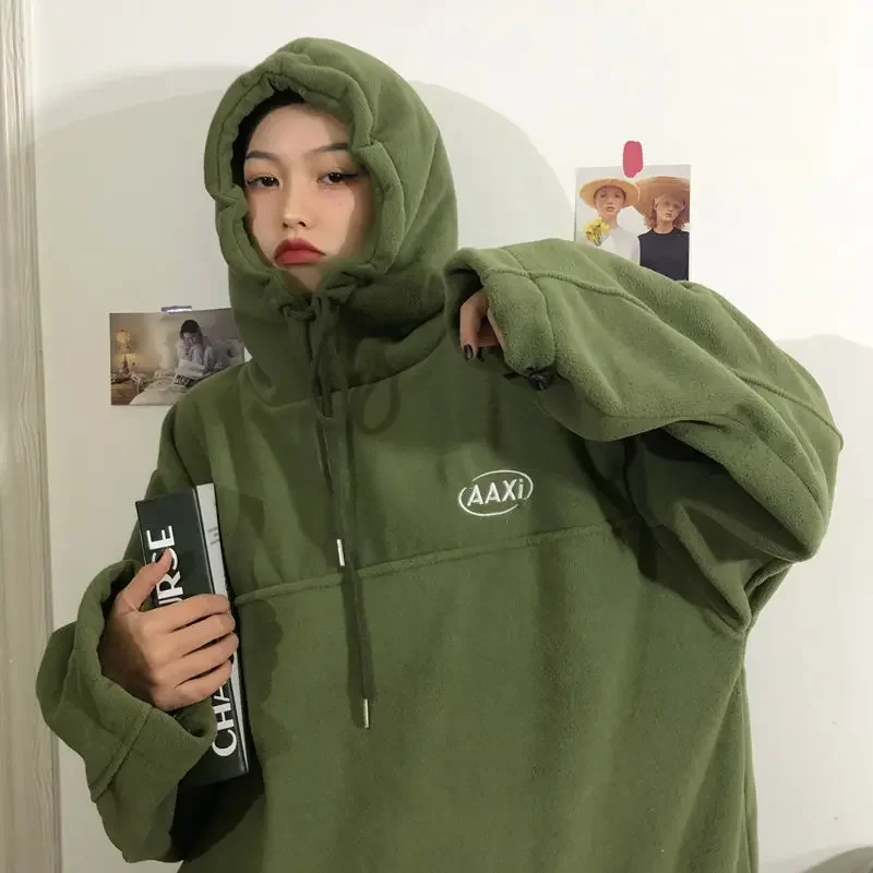 Vintage Fleece Hoodies Hooded Sweatshirts Chic Fashion Harajuku Retro Ulzzang Streetwear ThickeningThicken All Match Casual BF
Vintage Fleece Hoodies Hooded Sweatshirts Chic Fashion Harajuku Retro Ulzzang Streetwear ThickeningThicken All Match Casual BF