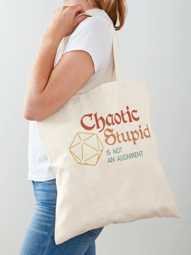 Chaotic Stupid Is not an alignment Tote Bag Women's bag woman shopping bag cute pouch large size bags
Chaotic Stupid Is not an alignment Tote Bag Women's bag woman shopping bag cute pouch large size bags