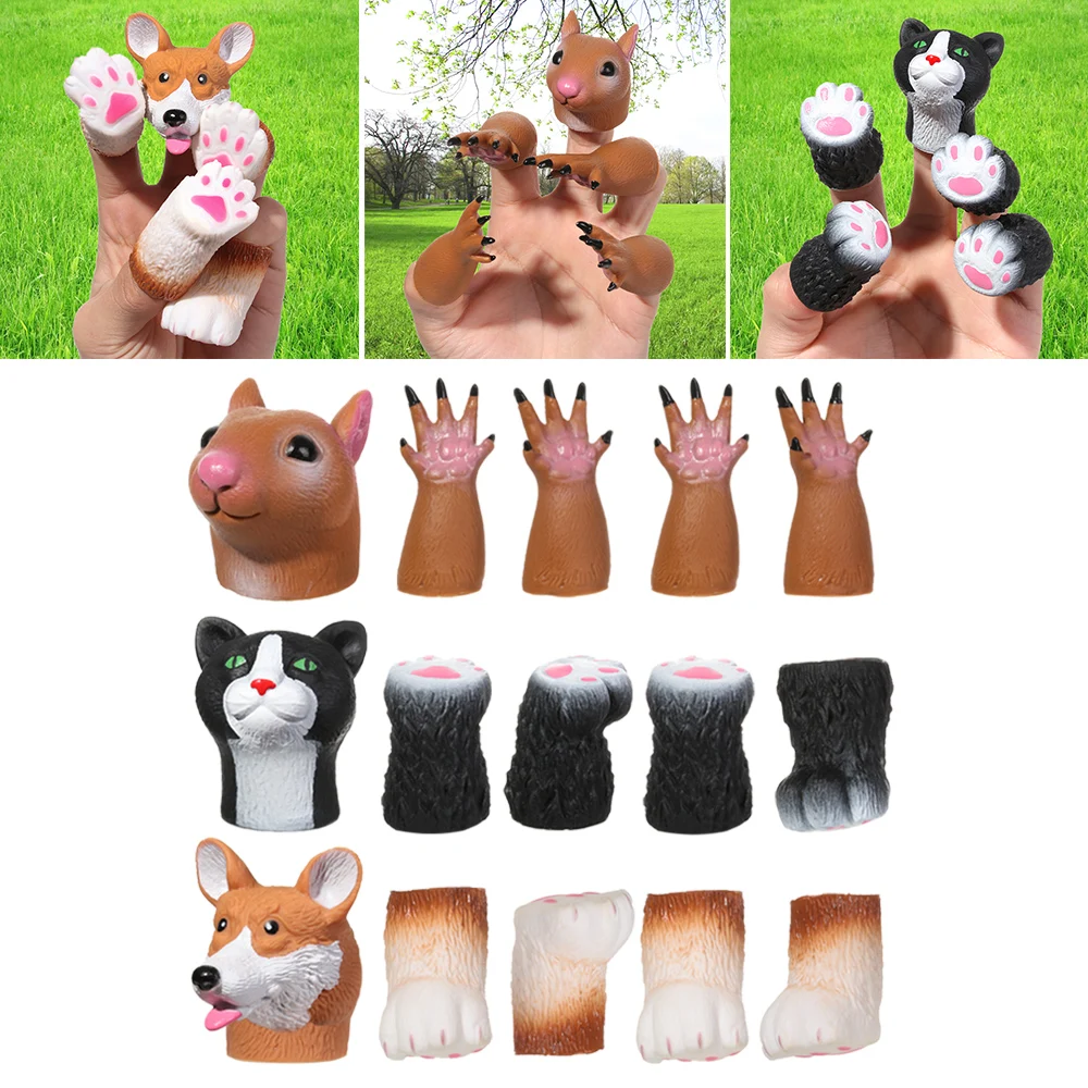 Washable Animal Dog Cat random combination Finger Dolls Hand Puppet Props
Washable Animal Dog Cat random combination Finger Dolls Hand Puppet Props
