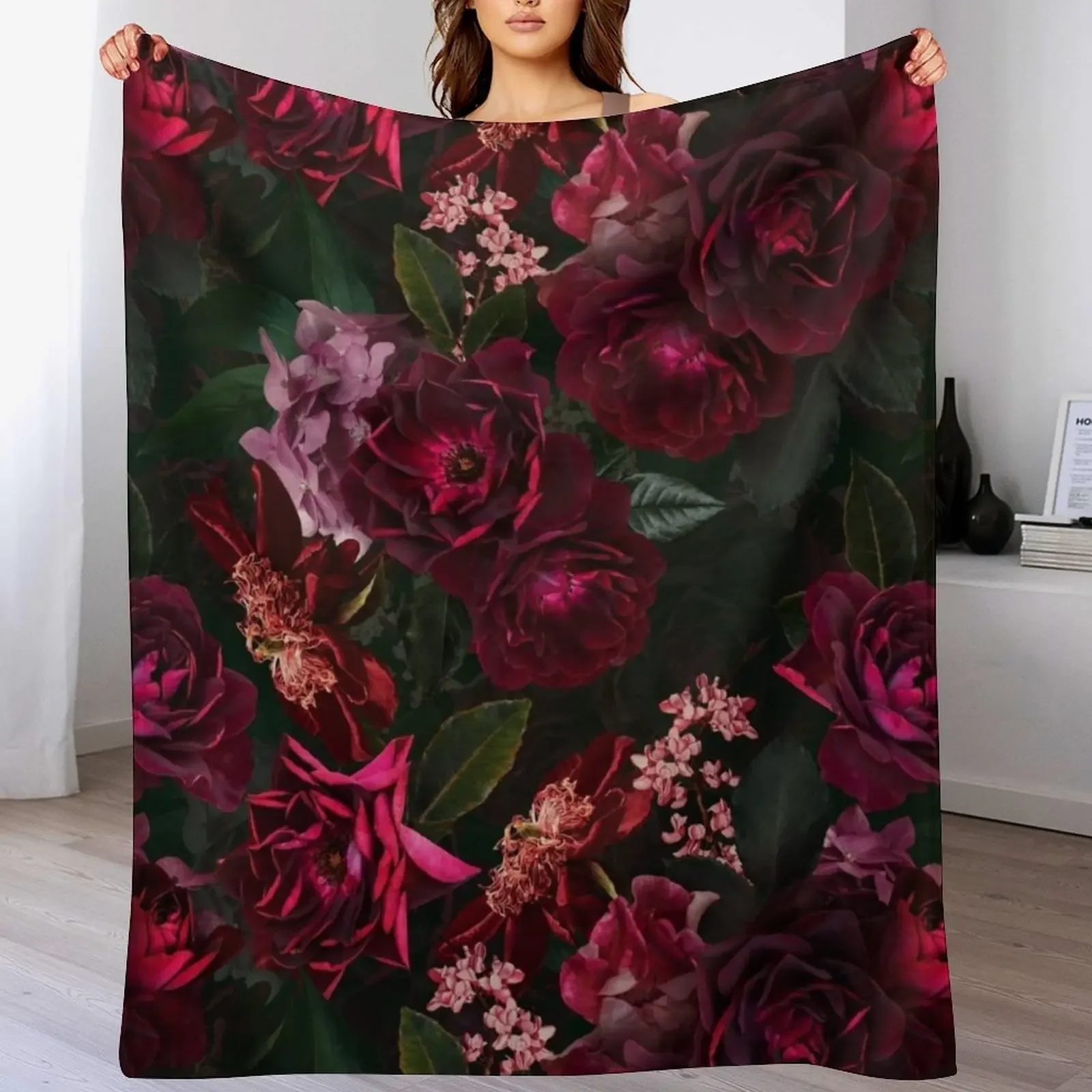 Antique Midnight Botanical Flower Rose Garden Throw Blanket Winter beds Personalized Gift Weighted Blankets
Antique Midnight Botanical Flower Rose Garden Throw Blanket Winter beds Personalized Gift Weighted Blankets