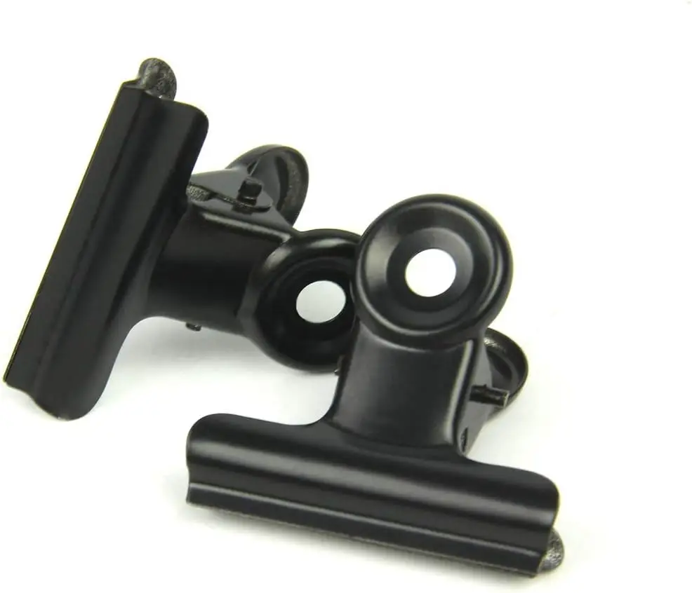 Black Small Bulldog Clips 30 Pack Mini Metal Hinge Clips for Tags, Bags, Office and Home Kitchen
Black Small Bulldog Clips 30 Pack Mini Metal Hinge Clips for Tags, Bags, Office and Home Kitchen