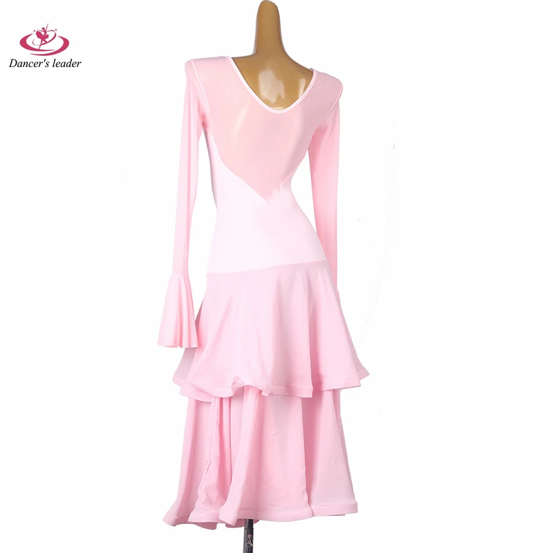 Modern Dance Adult and Children's Dress High end Customized Pink Double Skirt Waltz Women's Professional Clothing
Modern Dance Adult and Children's Dress High end Customized Pink Double Skirt Waltz Women's Professional Clothing