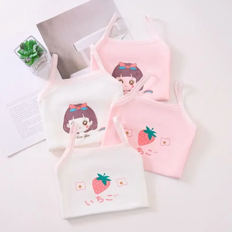 4Pc/Lot Kids Girls Cotton T-Shirt Children Cartoon Tops Underwear Sports Bra Vest 1-10Years
4Pc/Lot Kids Girls Cotton T-Shirt Children Cartoon Tops Underwear Sports Bra Vest 1-10Years