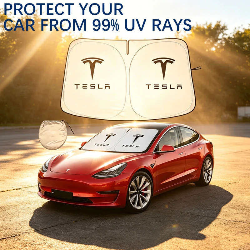 For Tesla Model Y Model 3 higland Front Window Windshield Sun Shade Cover Summer Sunscreen UV Protector Auto Interior Accessorie
For Tesla Model Y Model 3 higland Front Window Windshield Sun Shade Cover Summer Sunscreen UV Protector Auto Interior Accessorie