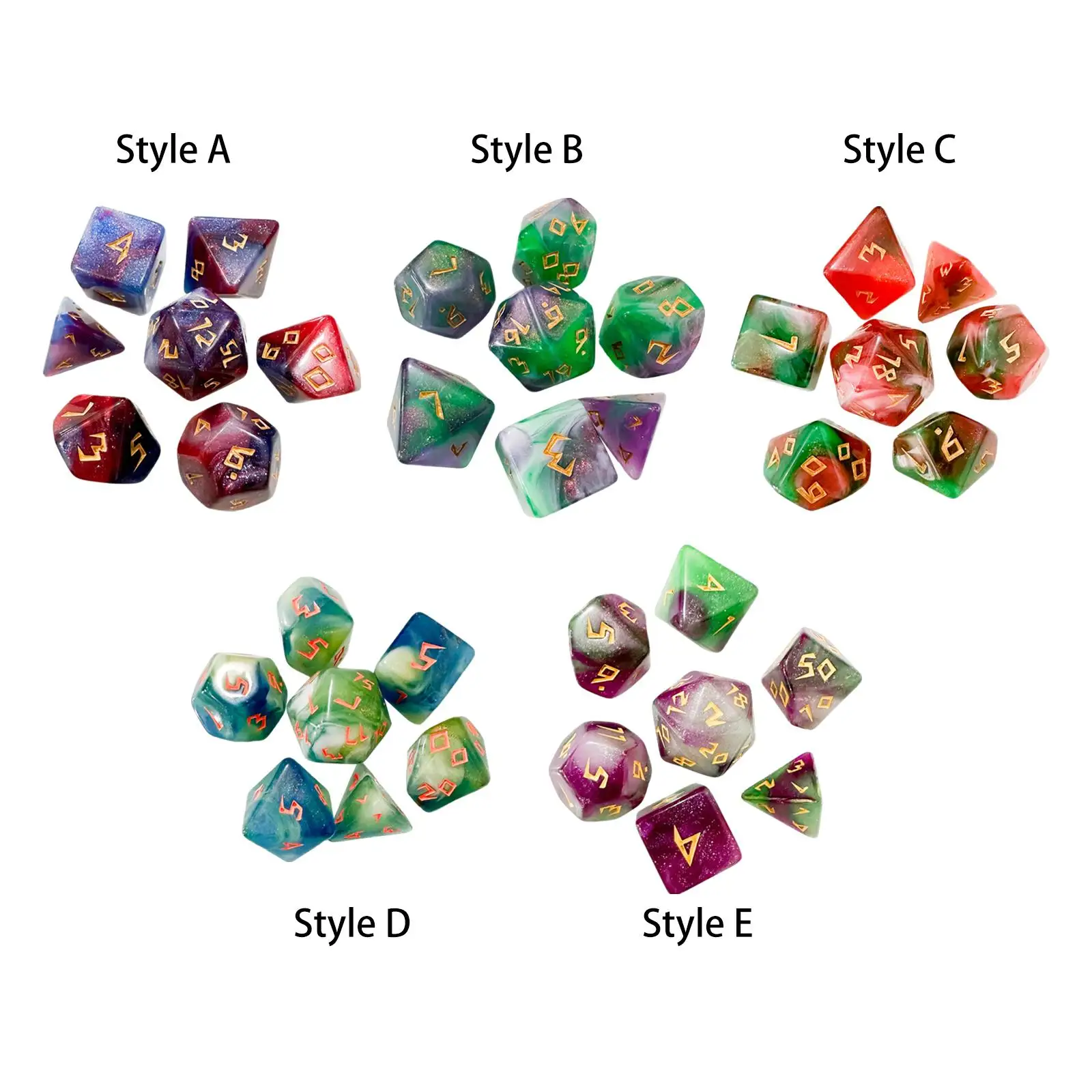 7pcs Polyhedral Dice D4 D6 D8 D10 D12 D20 Table Game Dice Multisided Dice For
7pcs Polyhedral Dice D4 D6 D8 D10 D12 D20 Table Game Dice Multisided Dice For