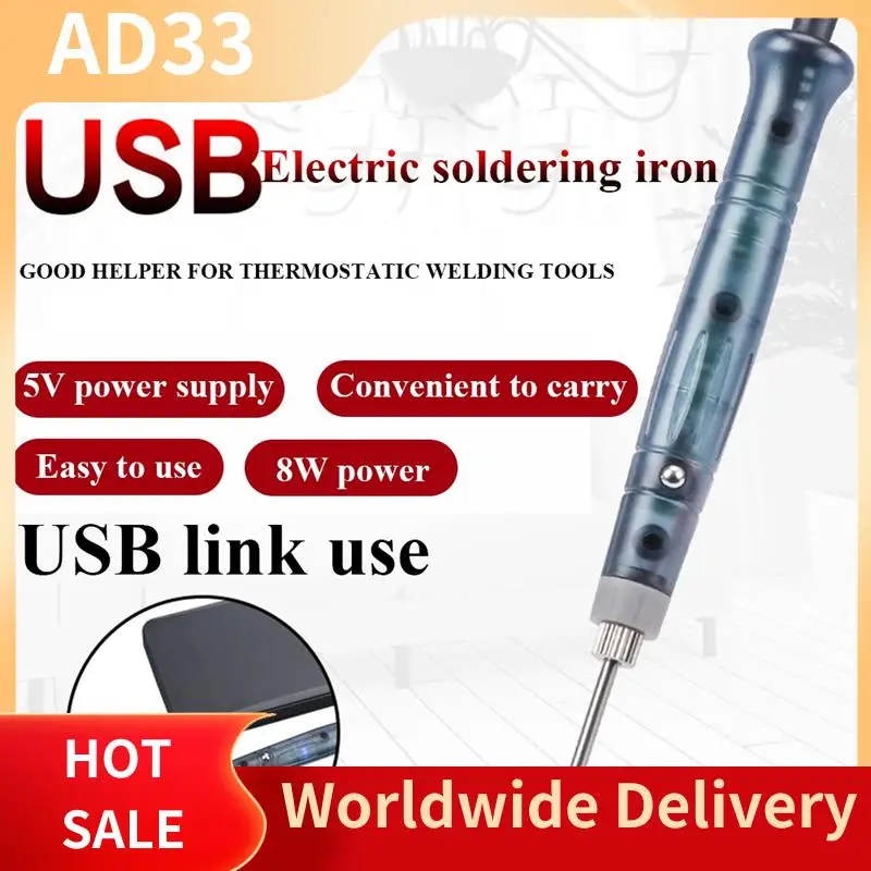 Top Deals Portable USB Soldering Iron Professional Electric Heating Tool Outdoor Repair Tool
Top Deals Portable USB Soldering Iron Professional Electric Heating Tool Outdoor Repair Tool