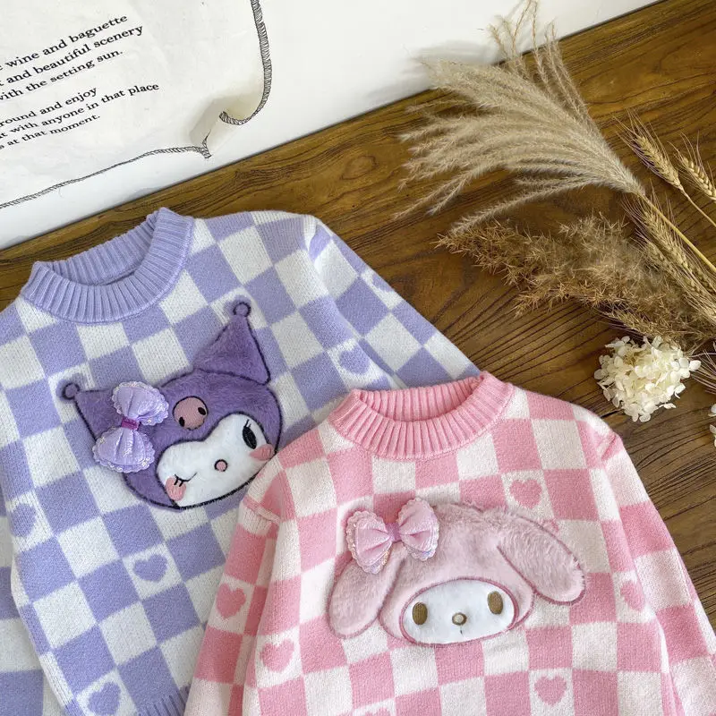 Kuromi Girls' Sweater Mymelody Knit Bottoms for Kids Baby Sanrio Autumn and Winter Top Cartoon Sweater
Kuromi Girls' Sweater Mymelody Knit Bottoms for Kids Baby Sanrio Autumn and Winter Top Cartoon Sweater