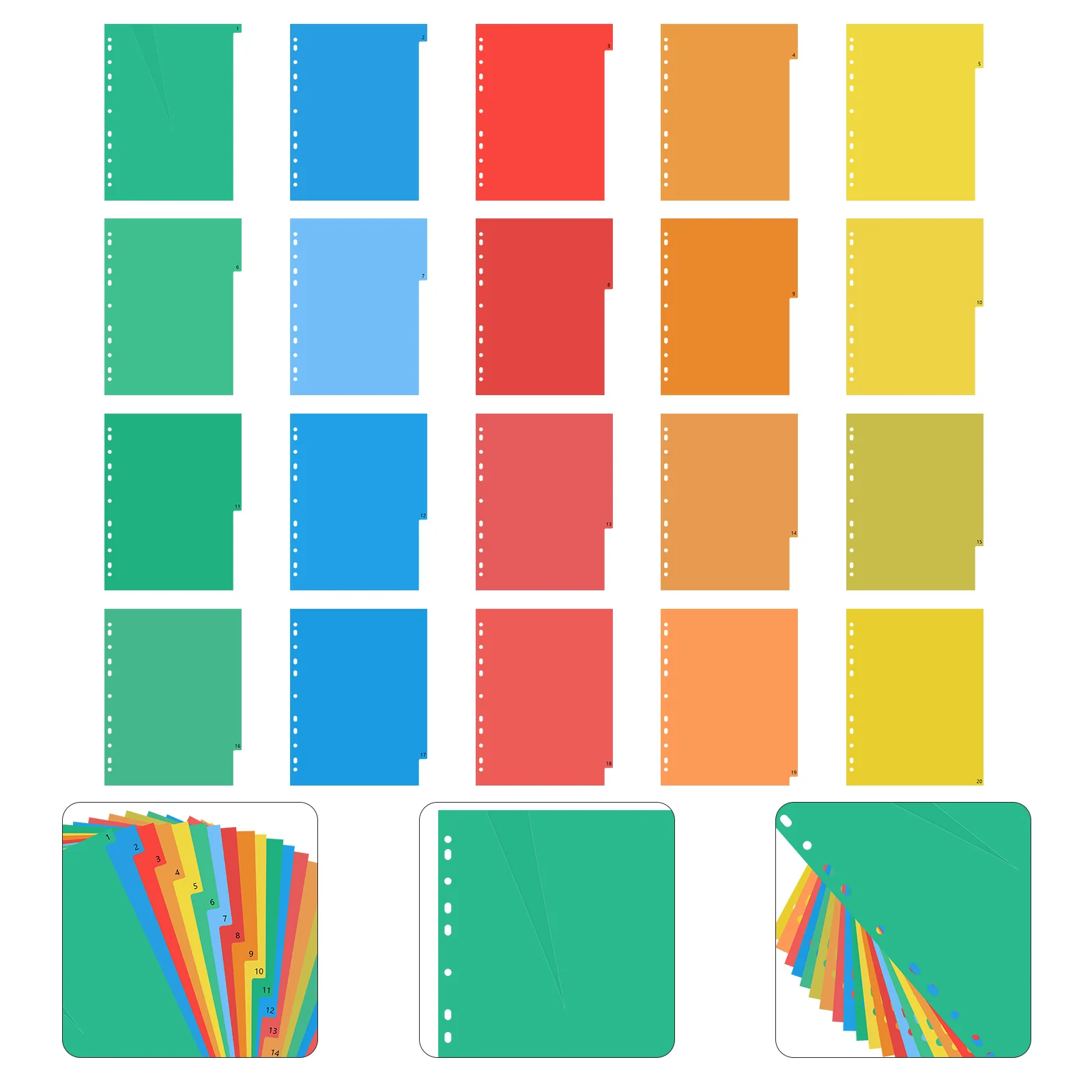 20 Pages Plastic Classification Tabs Dividers Lined Insert Binder Tab Cards Insertable Binder Index Notebooks ganizers
20 Pages Plastic Classification Tabs Dividers Lined Insert Binder Tab Cards Insertable Binder Index Notebooks ganizers
