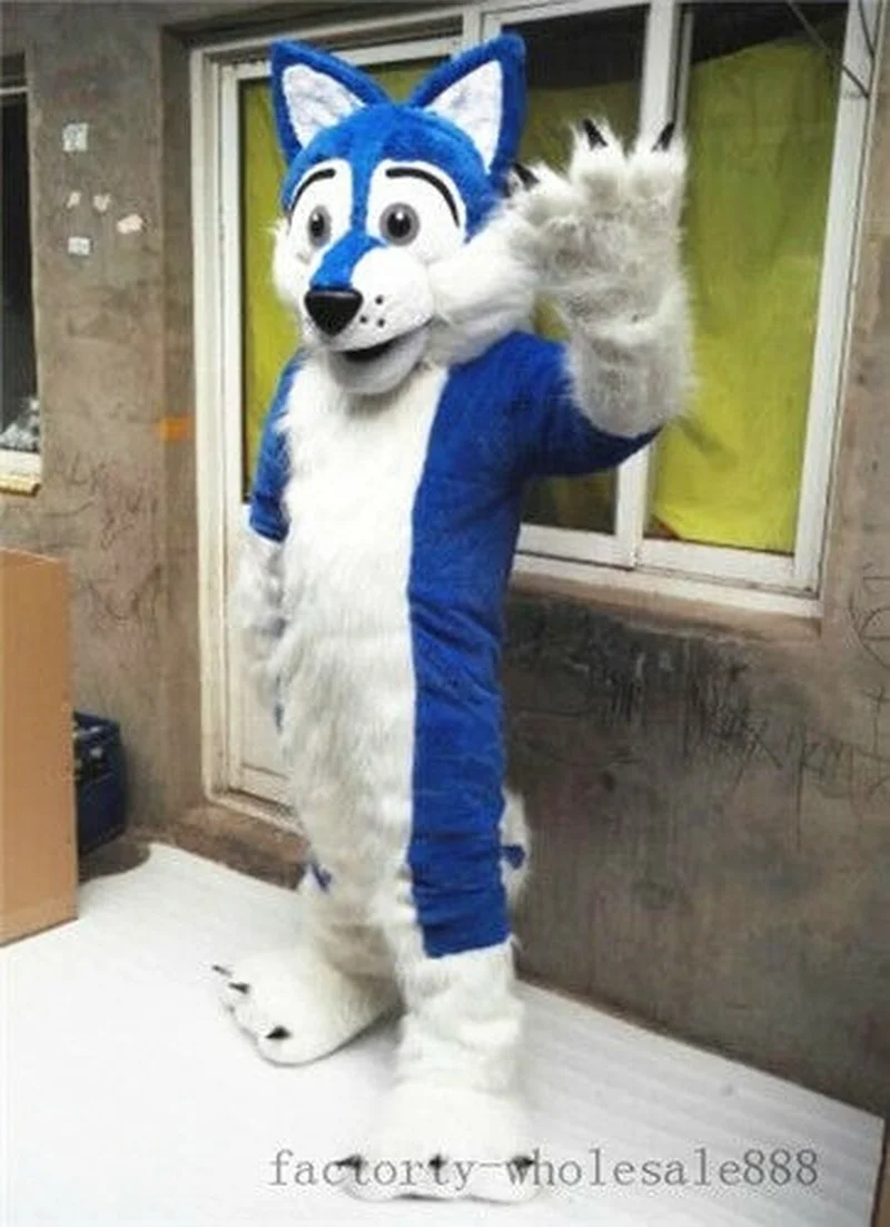 New Halloween Long Fur Brown Husky Dog Mascot Costume Fox Adults Fancy Suit Blue
New Halloween Long Fur Brown Husky Dog Mascot Costume Fox Adults Fancy Suit Blue
