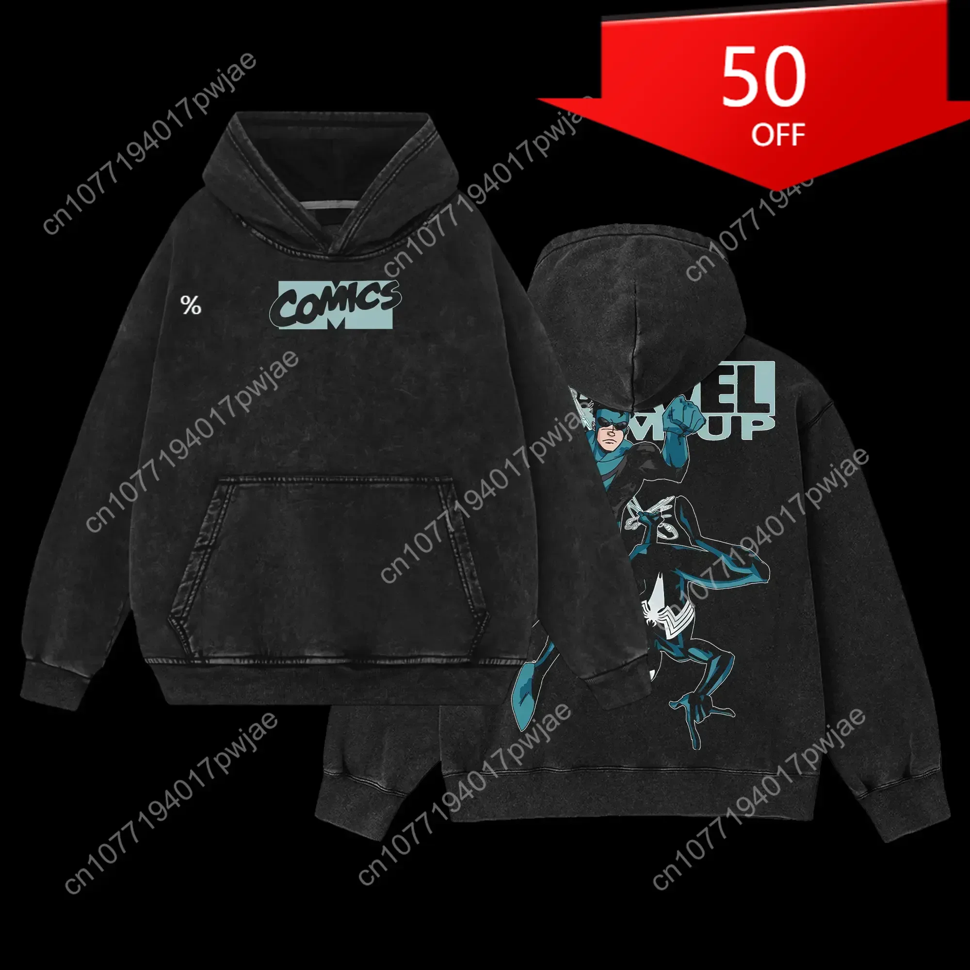 Superstyle MTU Spidey vs Mark Grayson Invincible War Comic Double Printed Oversize Lightweight Acid Washed Hoodie TV Series Grap
Superstyle MTU Spidey vs Mark Grayson Invincible War Comic Double Printed Oversize Lightweight Acid Washed Hoodie TV Series Grap