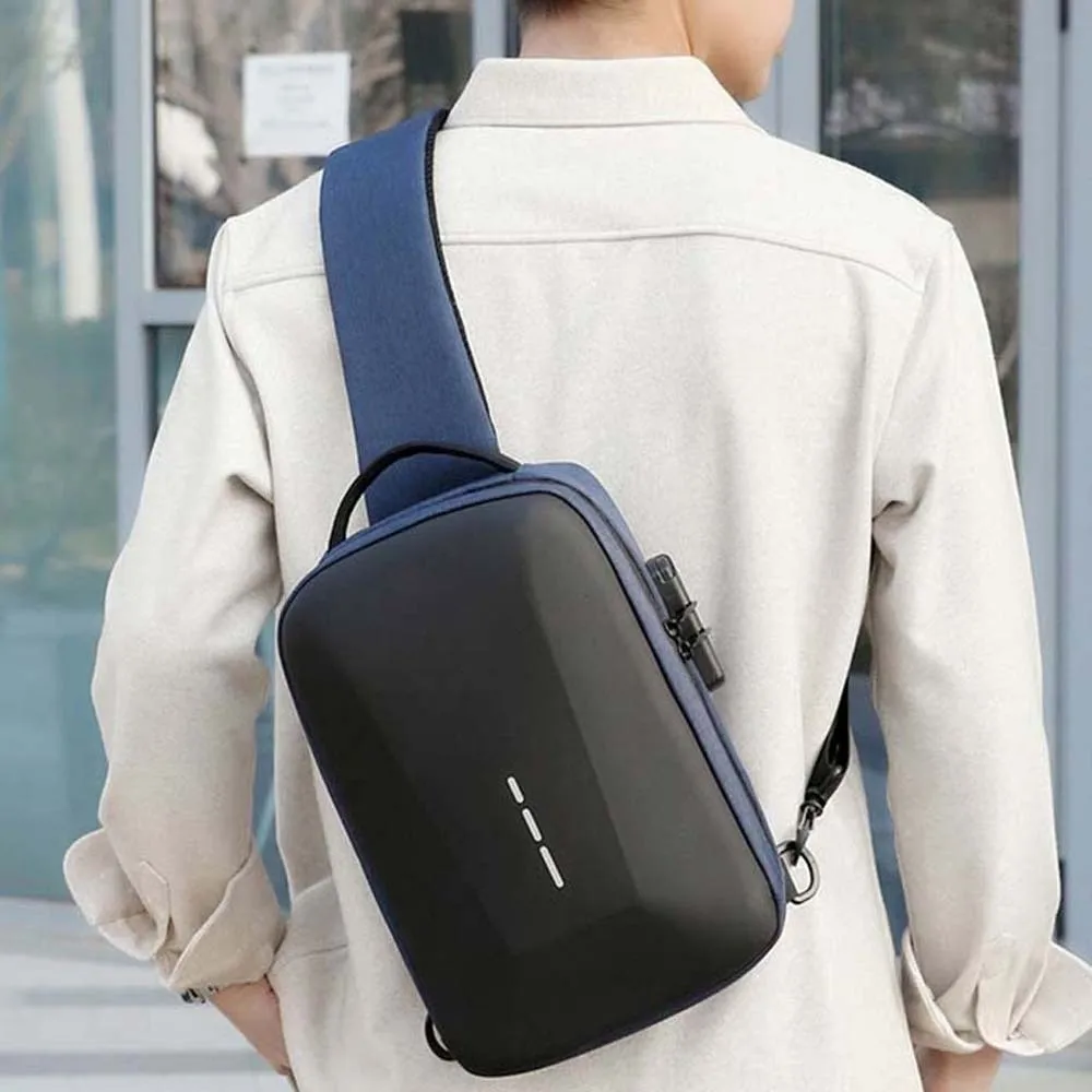 EVA Material Hard Shell Sling Pouch External Power Port Reflective Strip Anti Theft Chest Bag Multi Layer Slot Combination Lock
EVA Material Hard Shell Sling Pouch External Power Port Reflective Strip Anti Theft Chest Bag Multi Layer Slot Combination Lock