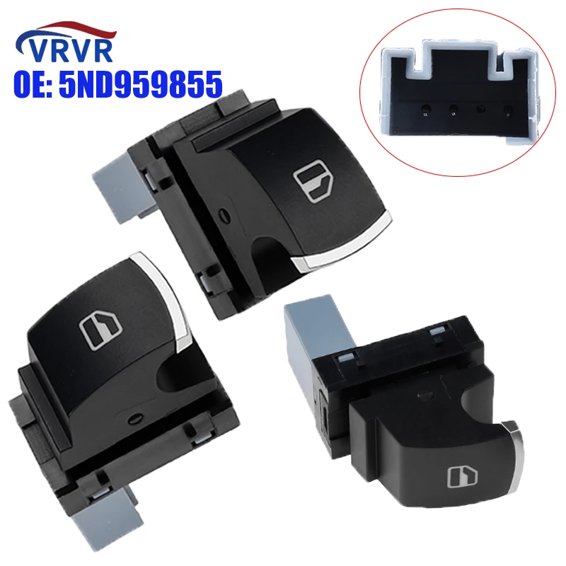 VRVR 5ND959855 5ND959565A Car Window Single Switch Button For VW Jetta Tiguan Caddy Golf MK5 MK6 Passat Touran Seat MK2
VRVR 5ND959855 5ND959565A Car Window Single Switch Button For VW Jetta Tiguan Caddy Golf MK5 MK6 Passat Touran Seat MK2