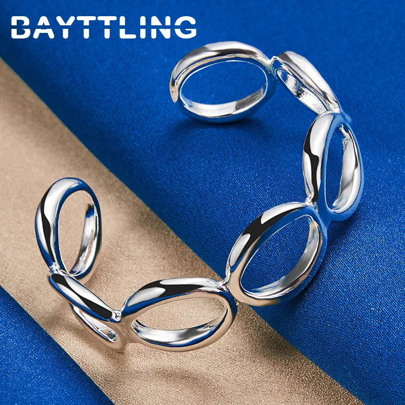 925 Sterling Silver 60MM Multi Circle Bangle Bracelet For Women Fashion Charm Gifts Wedding Party Jewelry Accessories
925 Sterling Silver 60MM Multi Circle Bangle Bracelet For Women Fashion Charm Gifts Wedding Party Jewelry Accessories