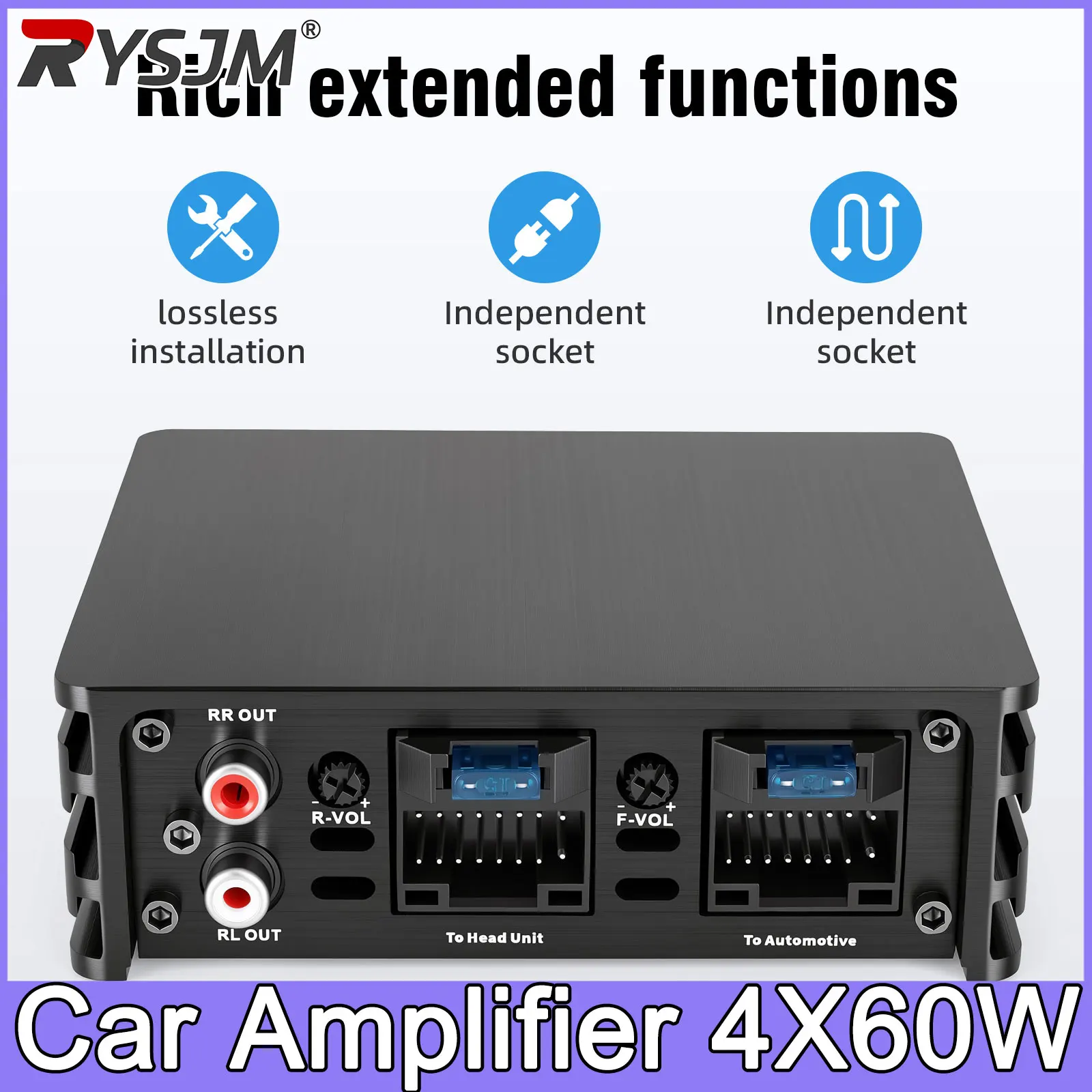 Автомобильный усилитель мощности класса AB 4*60Вт с неразрушающей установкой, DSP, для автомобильной аудиосистемы, специально для Android-устройств с большим экраном
Автомобильный усилитель мощности класса AB 4*60Вт с неразрушающей установкой, DSP, для автомобильной аудиосистемы, специально для Android-устройств с большим экраном
