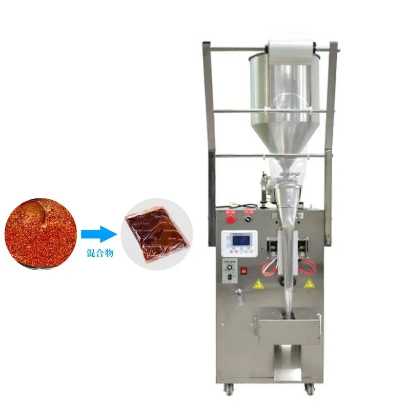 Stainless Steel Packaging Machine For Salad Sauce Hot Pot Bottom Tomato Sauce Automatic Sealing Packing Machine
Stainless Steel Packaging Machine For Salad Sauce Hot Pot Bottom Tomato Sauce Automatic Sealing Packing Machine