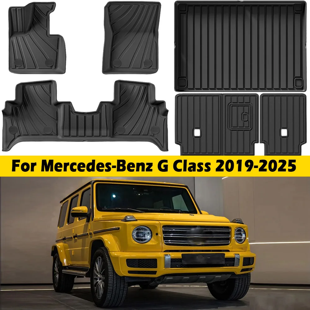 TPE Floor Mats for Mercedes-Benz G Class/G500/G550/AMG G63 SUV 2019-2025,All Weather Protection Trunk Mat Cargo Liner Accessorie
TPE Floor Mats for Mercedes-Benz G Class/G500/G550/AMG G63 SUV 2019-2025,All Weather Protection Trunk Mat Cargo Liner Accessorie