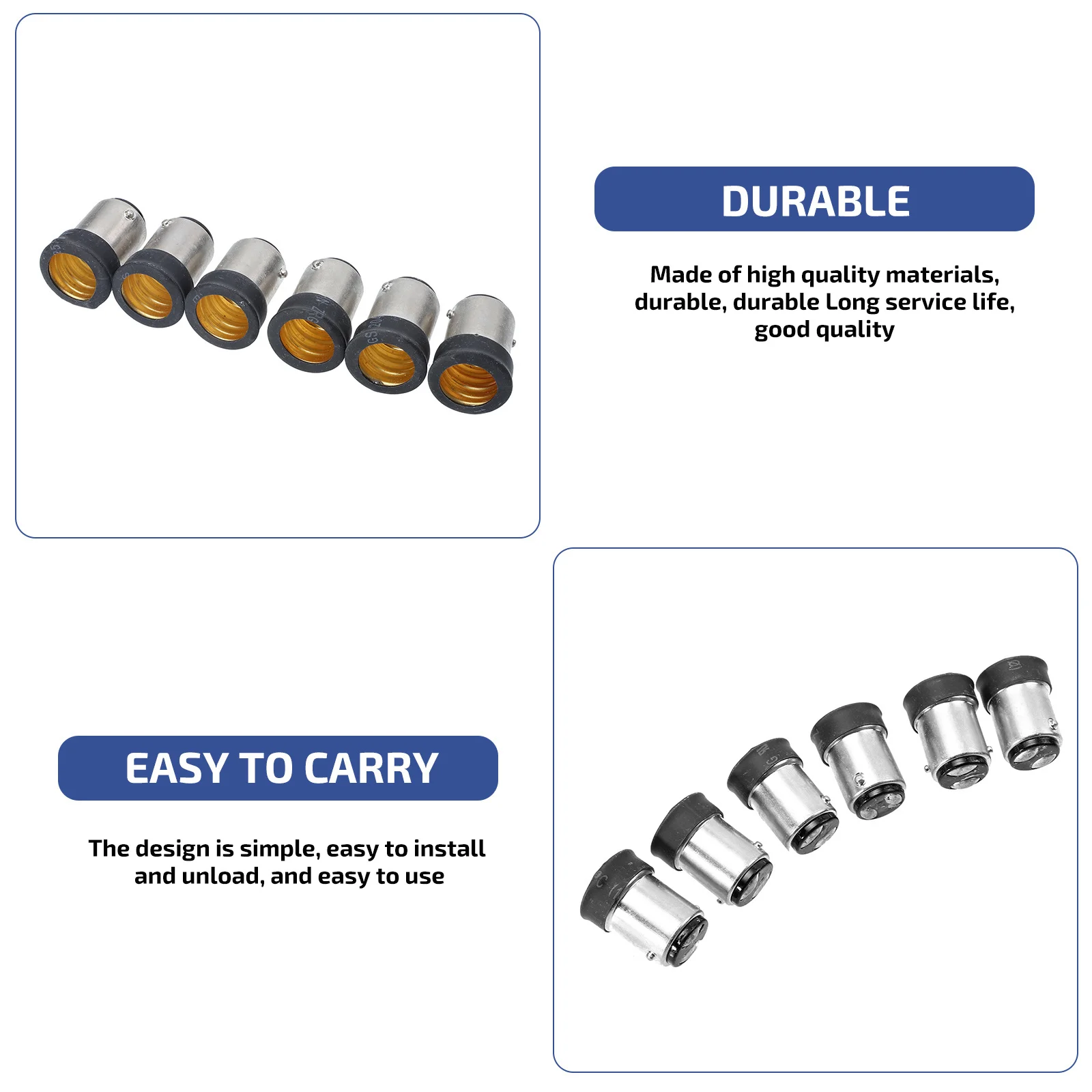 6Pcs B15 to E14 Lamp Bulb Adapter Converter for LED Light Socket Base Compatibility Extension Tool Light Bulb Converter
6Pcs B15 to E14 Lamp Bulb Adapter Converter for LED Light Socket Base Compatibility Extension Tool Light Bulb Converter