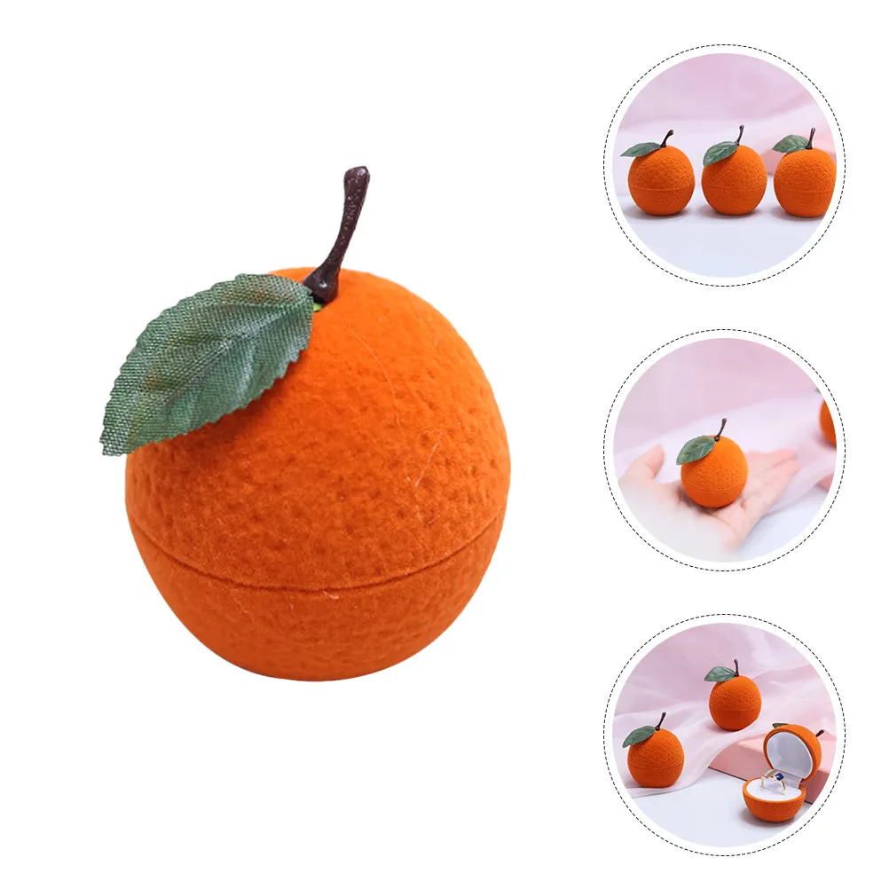 Orange Shape Ring Box Flocking Interior Ring Storage Case for Daily Use Wedding Engagement Rings Earrings Jewelry Gift Box
Orange Shape Ring Box Flocking Interior Ring Storage Case for Daily Use Wedding Engagement Rings Earrings Jewelry Gift Box