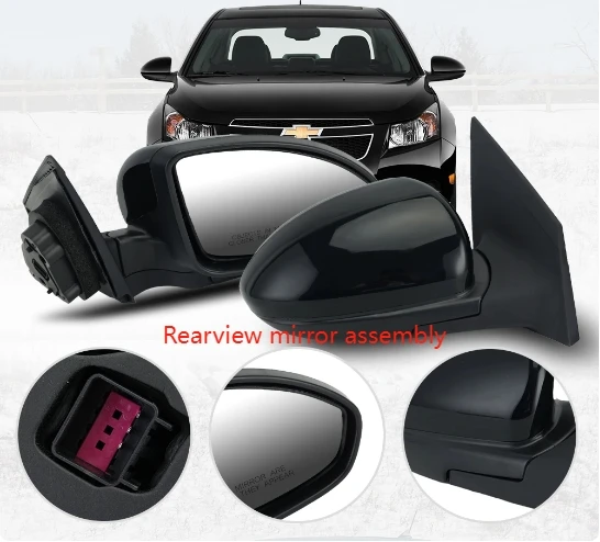 Зеркало заднего вида в сборе для Chevrolet Cruze 2009 2010 2011 2012 2013 2014, 3 контакта, черное силовое стекло, автомобильные аксессуары в сборе
Зеркало заднего вида в сборе для Chevrolet Cruze 2009 2010 2011 2012 2013 2014, 3 контакта, черное силовое стекло, автомобильные аксессуары в сборе
