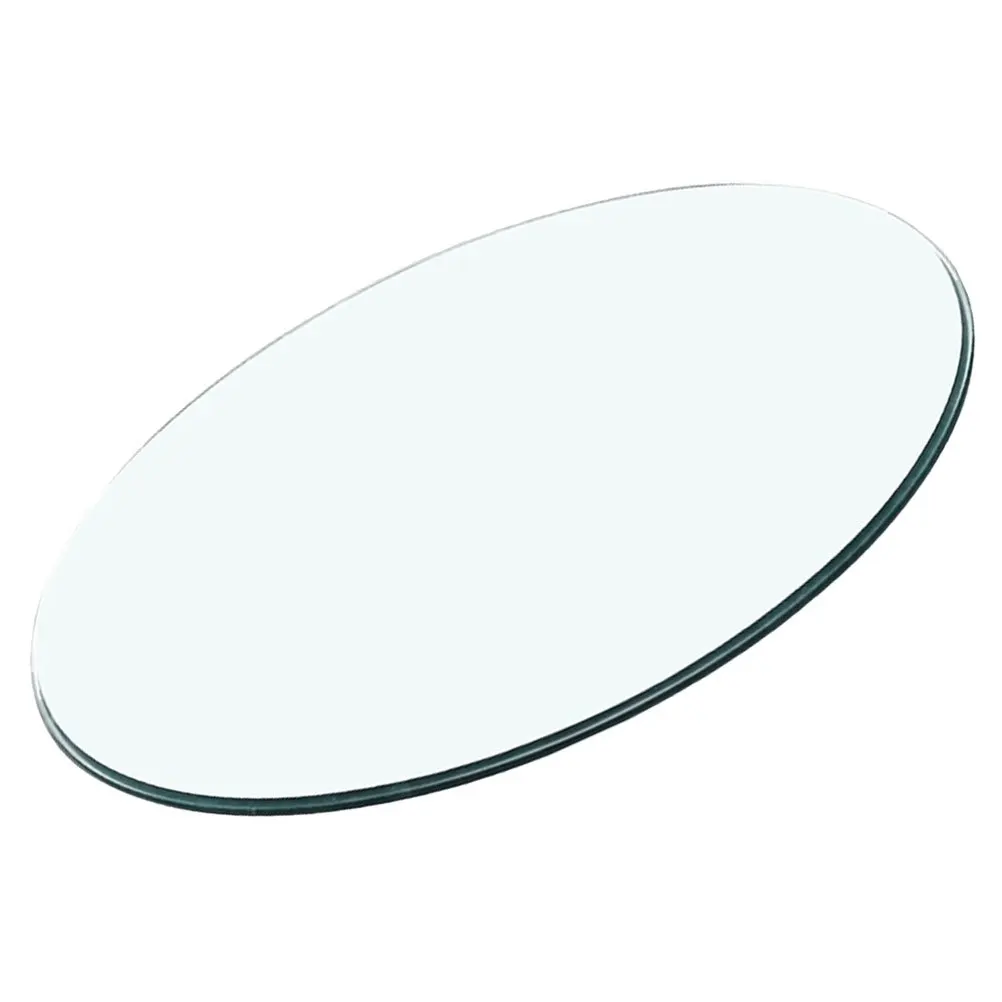 Round Tempered Glass Table Top Thickened Clear Transparent for Dining Tea End Table Easy Clean Surface 
Round Tempered Glass Table Top Thickened Clear Transparent for Dining Tea End Table Easy Clean Surface