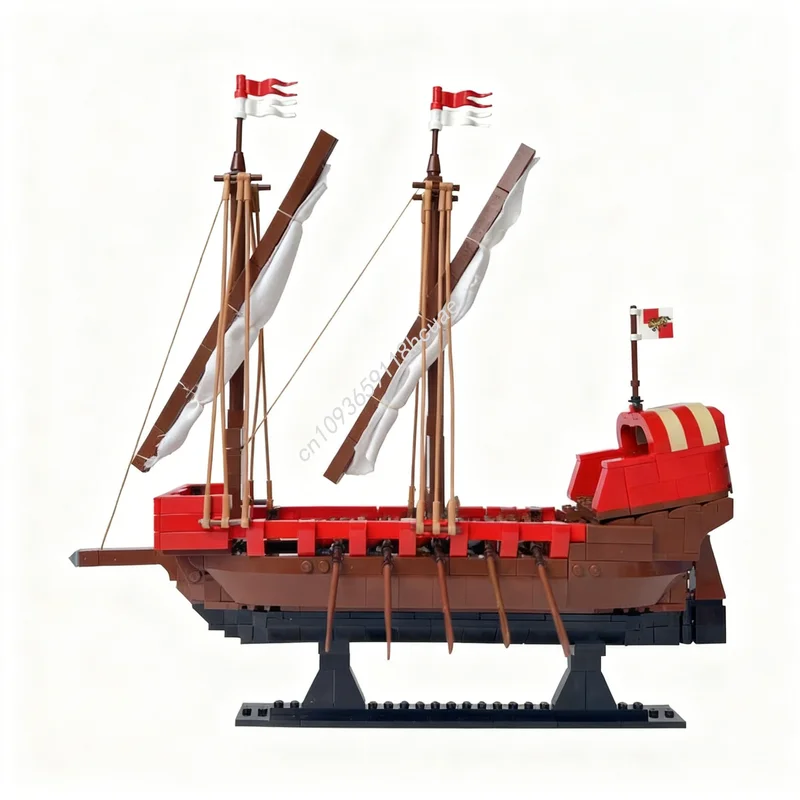 758pcs MOC Castle Medieval Galley Hull Model Building Blocks Architecture DIY Toys Idea Education festival Gifts Brick Birthday
758pcs MOC Castle Medieval Galley Hull Model Building Blocks Architecture DIY Toys Idea Education festival Gifts Brick Birthday