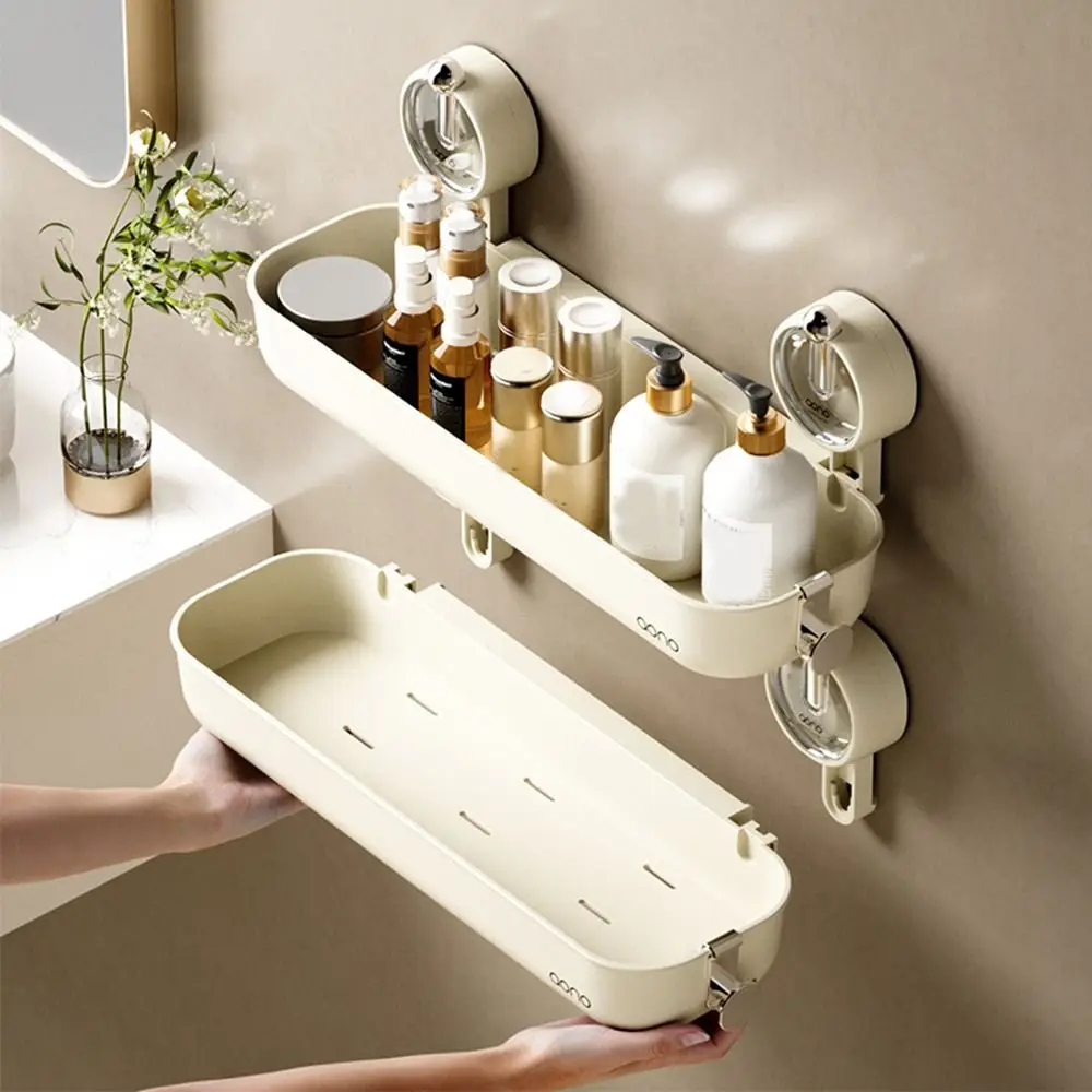 Plastic Suction Cup Shelf Wall Mounted Removable Shampoo Storage Rack Space Saving Large Capacity Makeup Organizer Bathroom
Plastic Suction Cup Shelf Wall Mounted Removable Shampoo Storage Rack Space Saving Large Capacity Makeup Organizer Bathroom