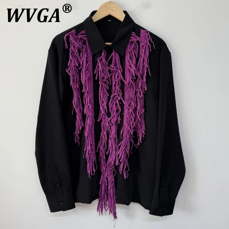WVGA Shirts Spring Autumn New Man Tide High Street Tassel Decorated Design Trendy Niche Chic Casual Long Sleeve Shirt Ins W11040
WVGA Shirts Spring Autumn New Man Tide High Street Tassel Decorated Design Trendy Niche Chic Casual Long Sleeve Shirt Ins W11040