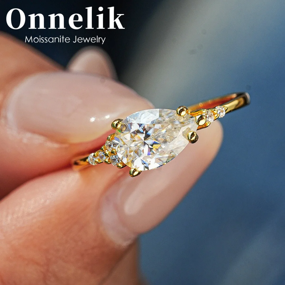 Onnelik S925 Sterling Silver 18K Gold Plated Pear Cut Moissanite Halo Ring Teardrop Diamond Accent Bridal Jewelry for Women
Onnelik S925 Sterling Silver 18K Gold Plated Pear Cut Moissanite Halo Ring Teardrop Diamond Accent Bridal Jewelry for Women