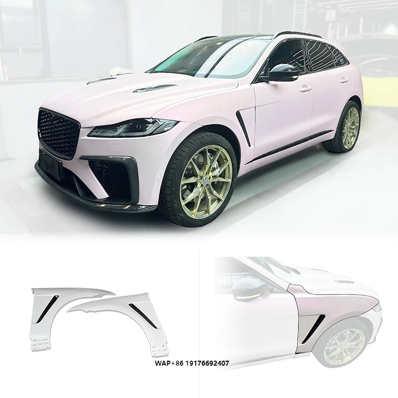 For Modifying F-pace 5.0SVR Fiberglass/Carbon Fiber Fenders, Front Mudguard, Exterior Decoration for F-pace Body Kit
For Modifying F-pace 5.0SVR Fiberglass/Carbon Fiber Fenders, Front Mudguard, Exterior Decoration for F-pace Body Kit