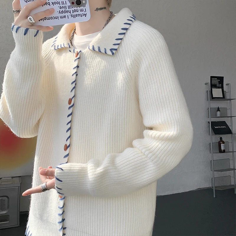 Casual collar knitted sweater men 2025 Winter Newly designed cardigan sweater Daily casual sweater jacket fashion Korean men's
Casual collar knitted sweater men 2025 Winter Newly designed cardigan sweater Daily casual sweater jacket fashion Korean men's