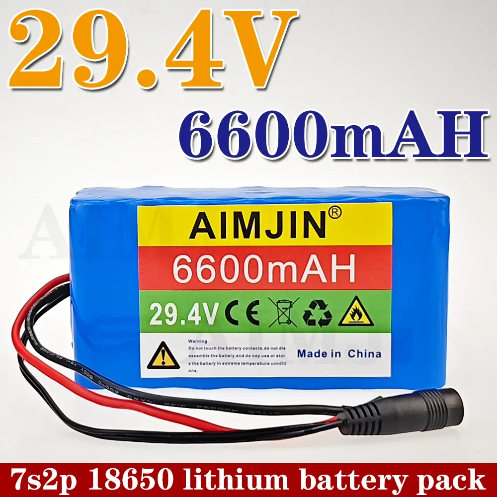 24 В/29,4 В 7S2P 6,6 Ач 18650 Аккумуляторная батарея 29,4 В, для светодиодной/лампы/камеры с BMS
24 В/29,4 В 7S2P 6,6 Ач 18650 Аккумуляторная батарея 29,4 В, для светодиодной/лампы/камеры с BMS