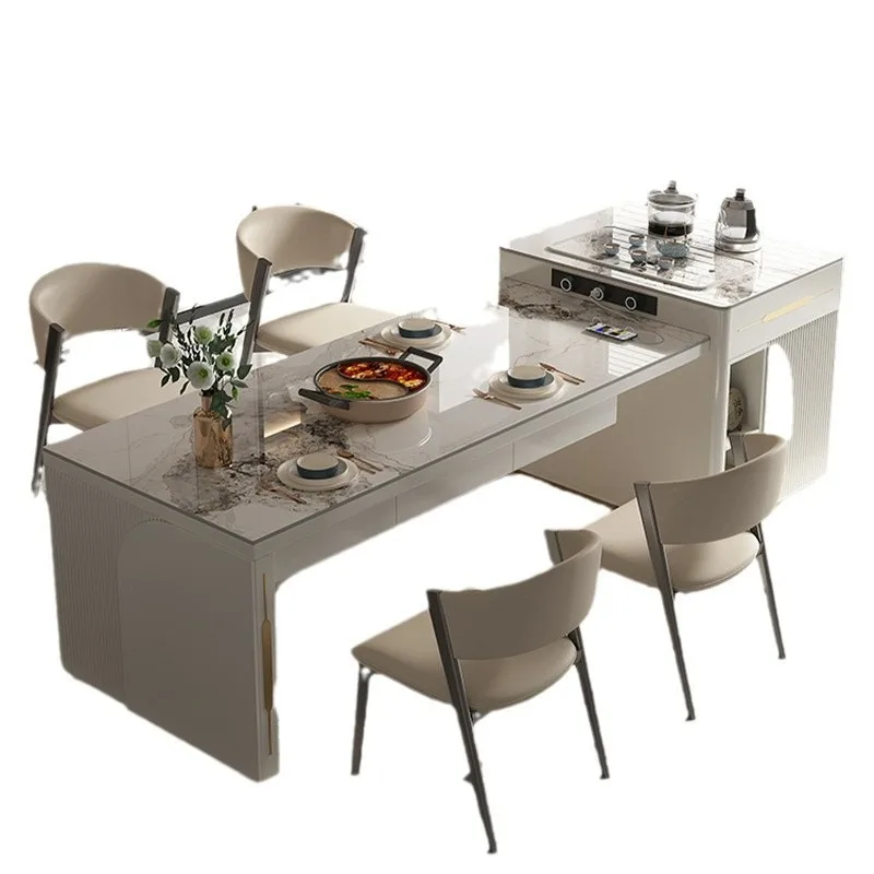Retractable dining table light luxury household rock slab island dining table integrated modern simple multi-functional high-end
Retractable dining table light luxury household rock slab island dining table integrated modern simple multi-functional high-end