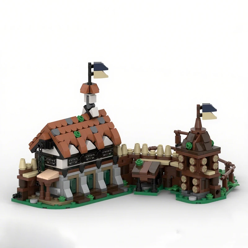 681PCS MOC Stables Courtyard Expansion for Mini Blaustein Castle Medieval Building DIY Model Building Blocks Birthday Toys Gift
681PCS MOC Stables Courtyard Expansion for Mini Blaustein Castle Medieval Building DIY Model Building Blocks Birthday Toys Gift