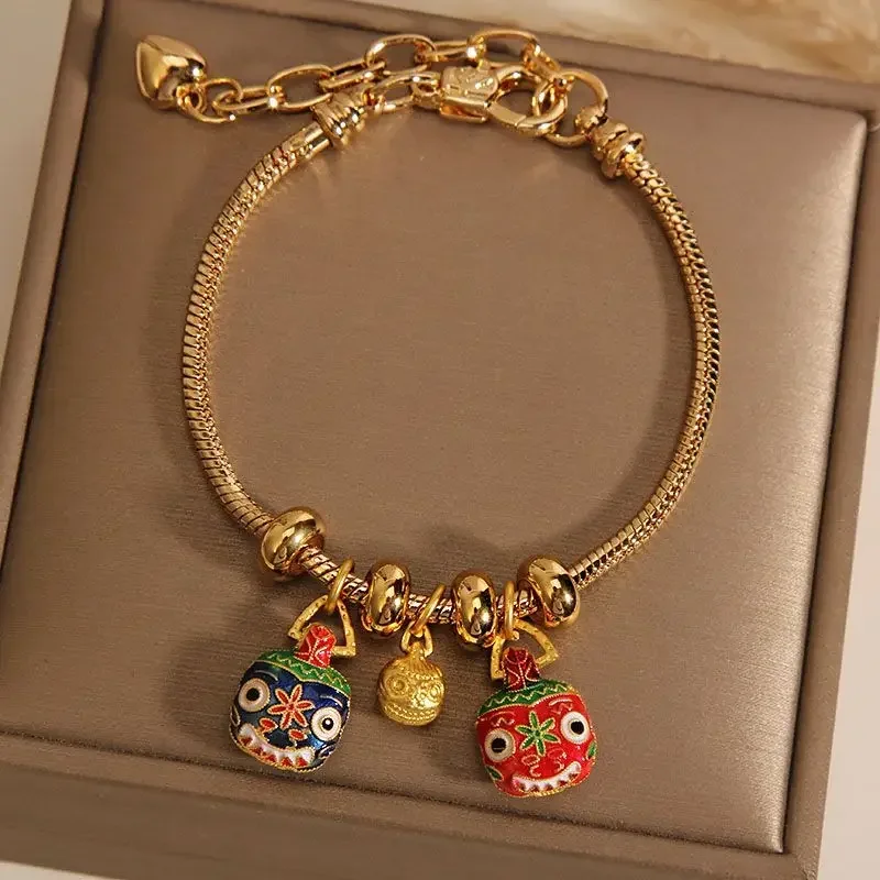 Ancient Method Of Burning Gold And Swallowing Gold Beast Family Of Three Bracelets Female Hand String Students Girlfriends Gift
Ancient Method Of Burning Gold And Swallowing Gold Beast Family Of Three Bracelets Female Hand String Students Girlfriends Gift
