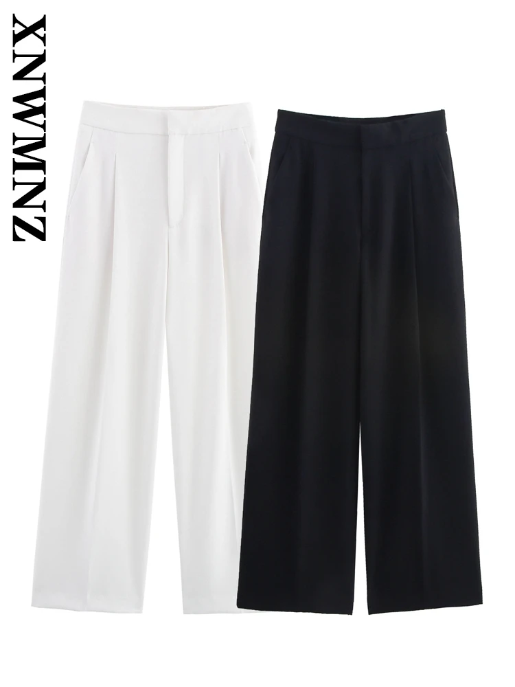 XNWMNZ 2025 Summer New Lady European and American Button Long Pants Wide Leg Pants Streetwear Woman's Bottoms Ruffles High Waist
XNWMNZ 2025 Summer New Lady European and American Button Long Pants Wide Leg Pants Streetwear Woman's Bottoms Ruffles High Waist