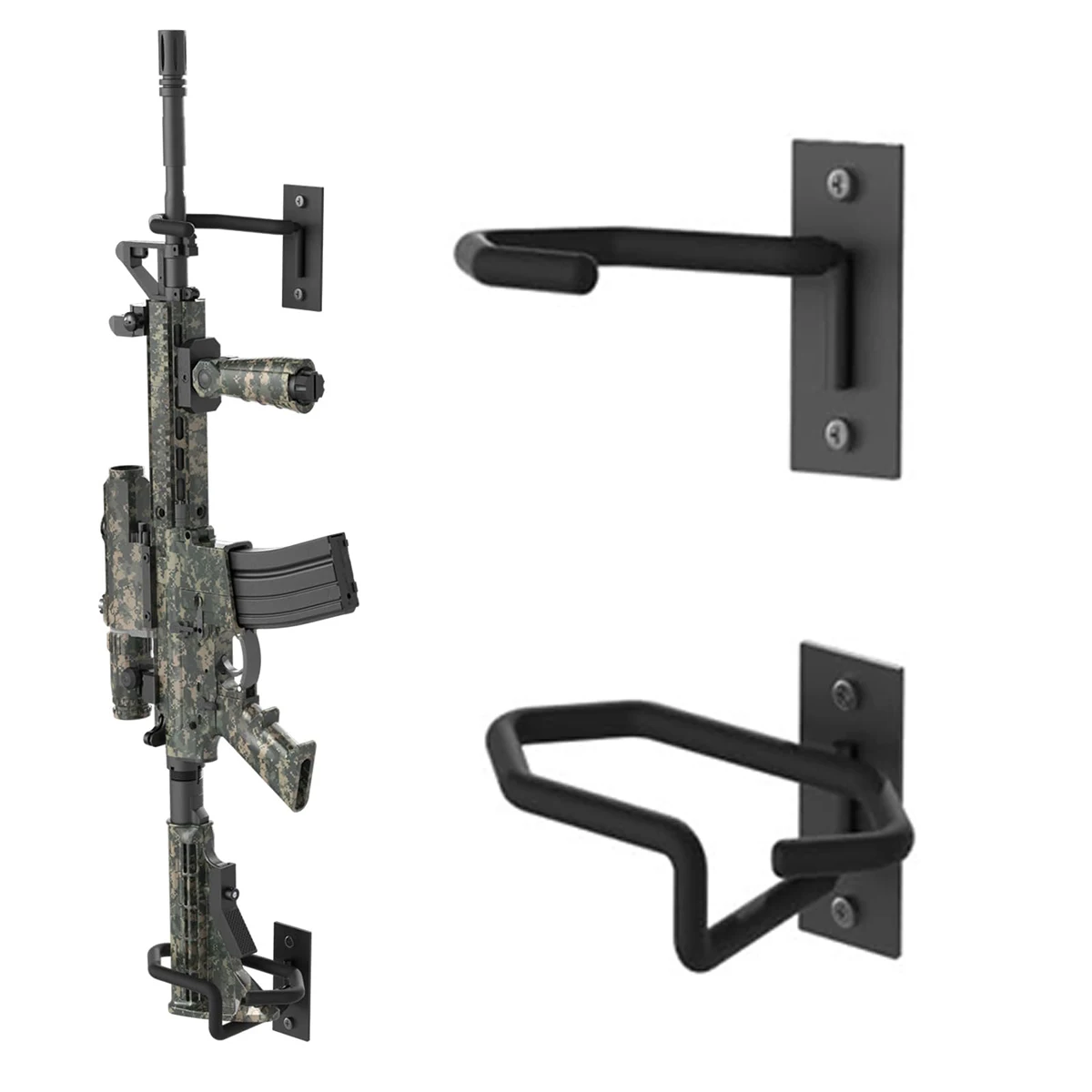 Tactical Gun Rack Wall Mount Metal Shotgun Rack Indoor Rifle Storage Holder with Soft Padding Military Collection Display Stand
Tactical Gun Rack Wall Mount Metal Shotgun Rack Indoor Rifle Storage Holder with Soft Padding Military Collection Display Stand