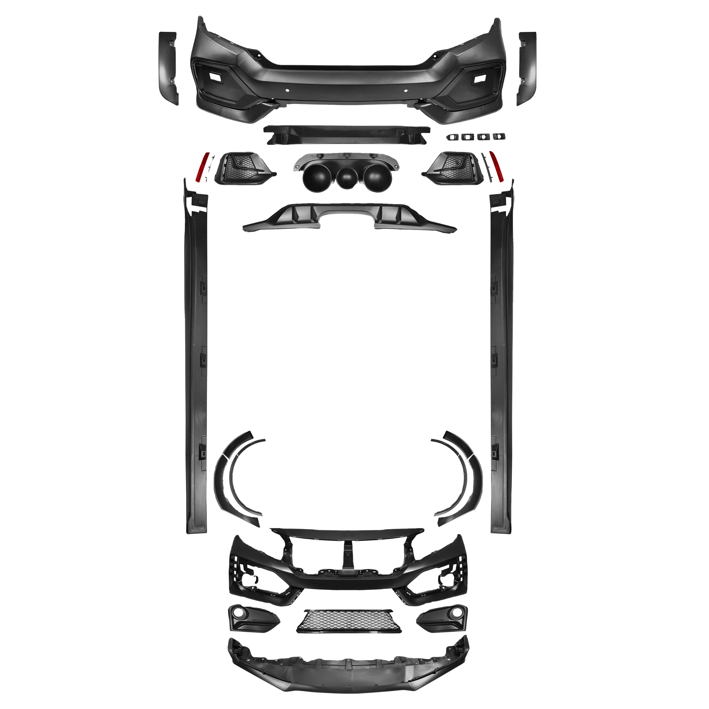Honghang Manufacture Bumper Lip Side Skirt Rear Spoiler R Style Full Body Kit For FD2 Body Kit Accessories 2015+
Honghang Manufacture Bumper Lip Side Skirt Rear Spoiler R Style Full Body Kit For FD2 Body Kit Accessories 2015+