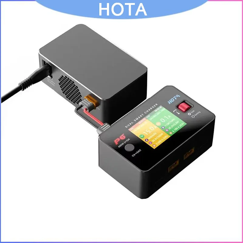 HOTA P6 600W DC Charger + T240 GaN Power Supply 240W, 2x15A Dual Channel for 1-6S LiPo Li-ion NiMH RC Battery
HOTA P6 600W DC Charger + T240 GaN Power Supply 240W, 2x15A Dual Channel for 1-6S LiPo Li-ion NiMH RC Battery