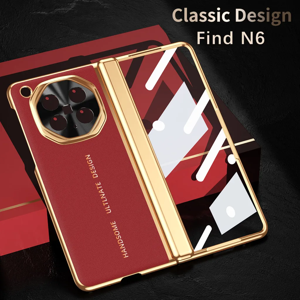 Protective Case For OPPO Find N6 N3 Findn6 5G Luxury Electroplated PU Leather Shockproof Hard Cover
Protective Case For OPPO Find N6 N3 Findn6 5G Luxury Electroplated PU Leather Shockproof Hard Cover