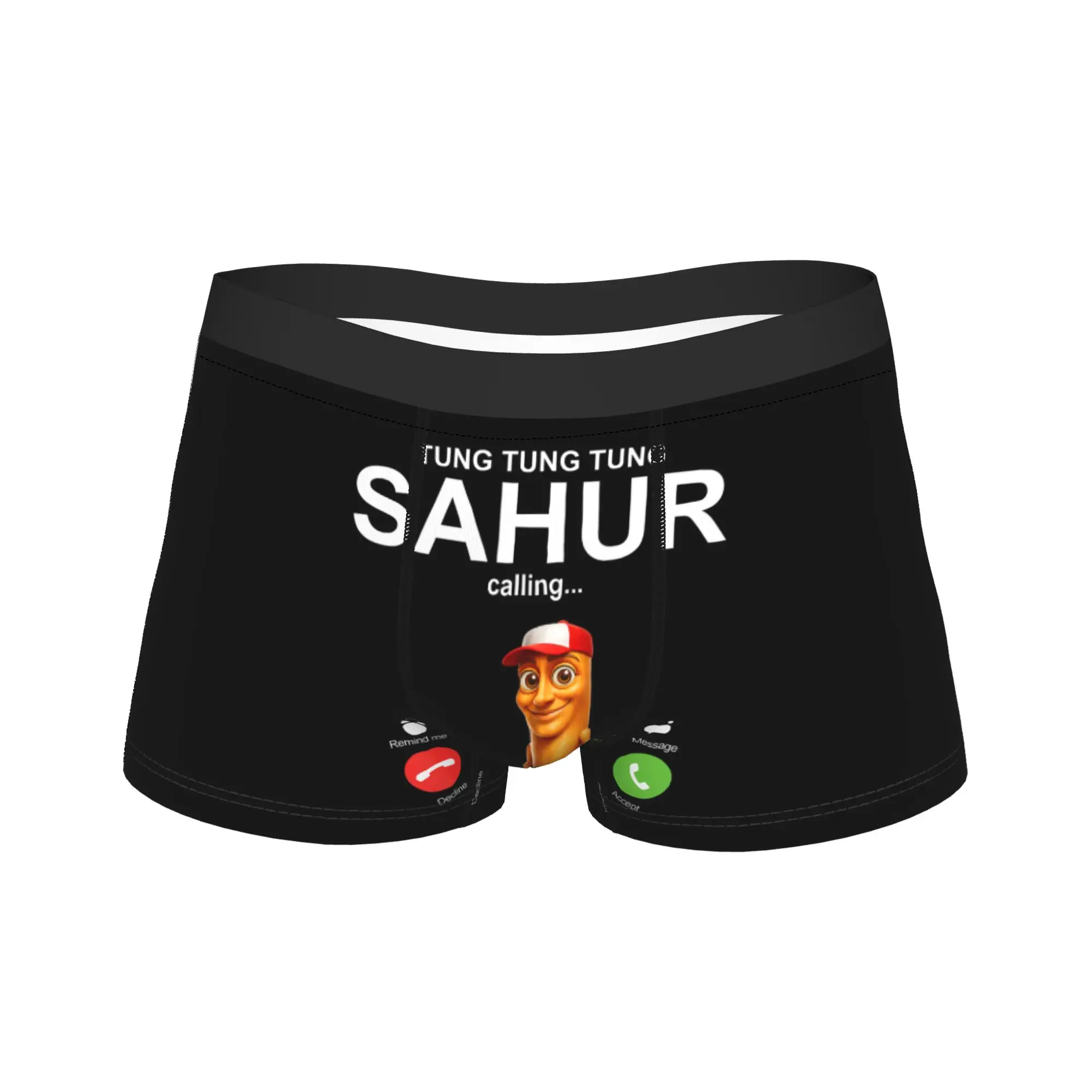 Tung Sahur Calling Funny Fishing Brainrot Joke Underwear Men's Shorts Briefs Elastic Trunk Trenky Pattern Oversize Panties
Tung Sahur Calling Funny Fishing Brainrot Joke Underwear Men's Shorts Briefs Elastic Trunk Trenky Pattern Oversize Panties