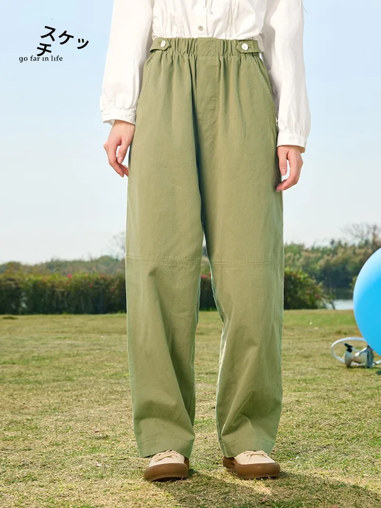 GOFAR Casual Slimming Straight Leg Harlan Pants Women's Loose Long Trousers Comfortable Cotton 100% Commute Style
GOFAR Casual Slimming Straight Leg Harlan Pants Women's Loose Long Trousers Comfortable Cotton 100% Commute Style