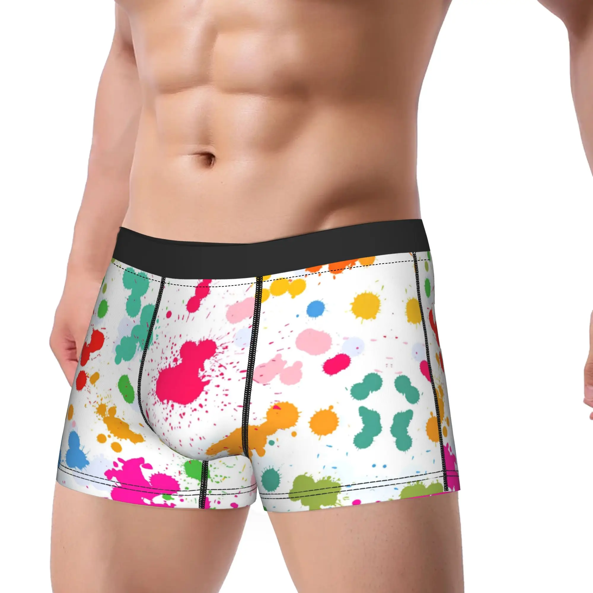 Men Paint Painting Rainbow Art Underwear Humor Boxer Briefs Shorts Panties Male Soft Underpants Plus Size
Men Paint Painting Rainbow Art Underwear Humor Boxer Briefs Shorts Panties Male Soft Underpants Plus Size