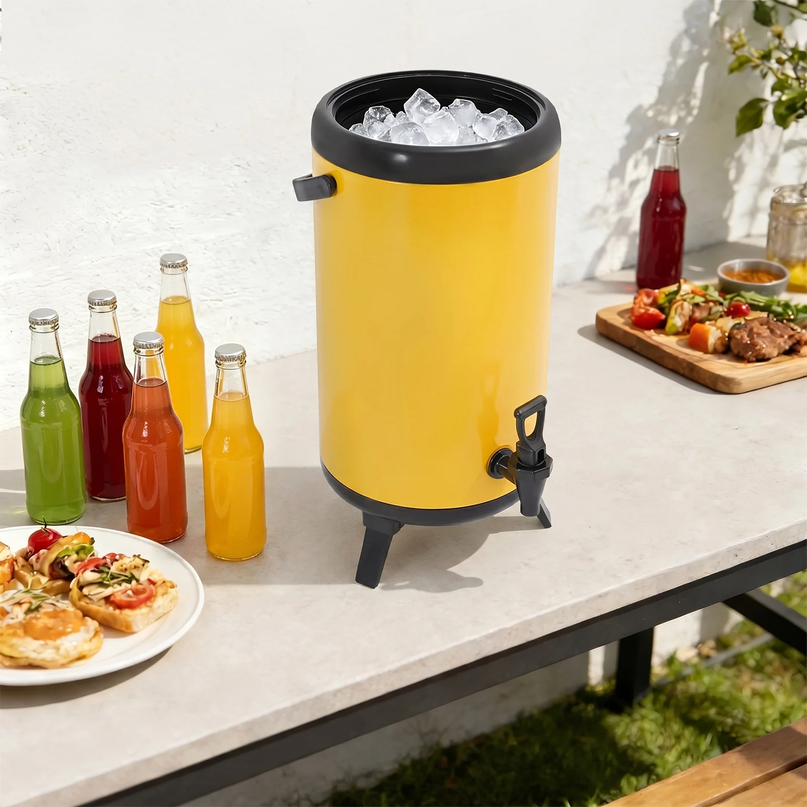 12L Stainless Steel Insulated Beverage Dispenser 24*38cm Insulated Beverage Container with Spout Cold and Hot Drink Dispenser for Parties/Outdoor Picnics/Travels/Cafes/Buffets/Hotels/Restaurants
12L Stainless Steel Insulated Beverage Dispenser 24*38cm Insulated Beverage Container with Spout Cold and Hot Drink Dispenser for Parties/Outdoor Picnics/Travels/Cafes/Buffets/Hotels/Restaurants