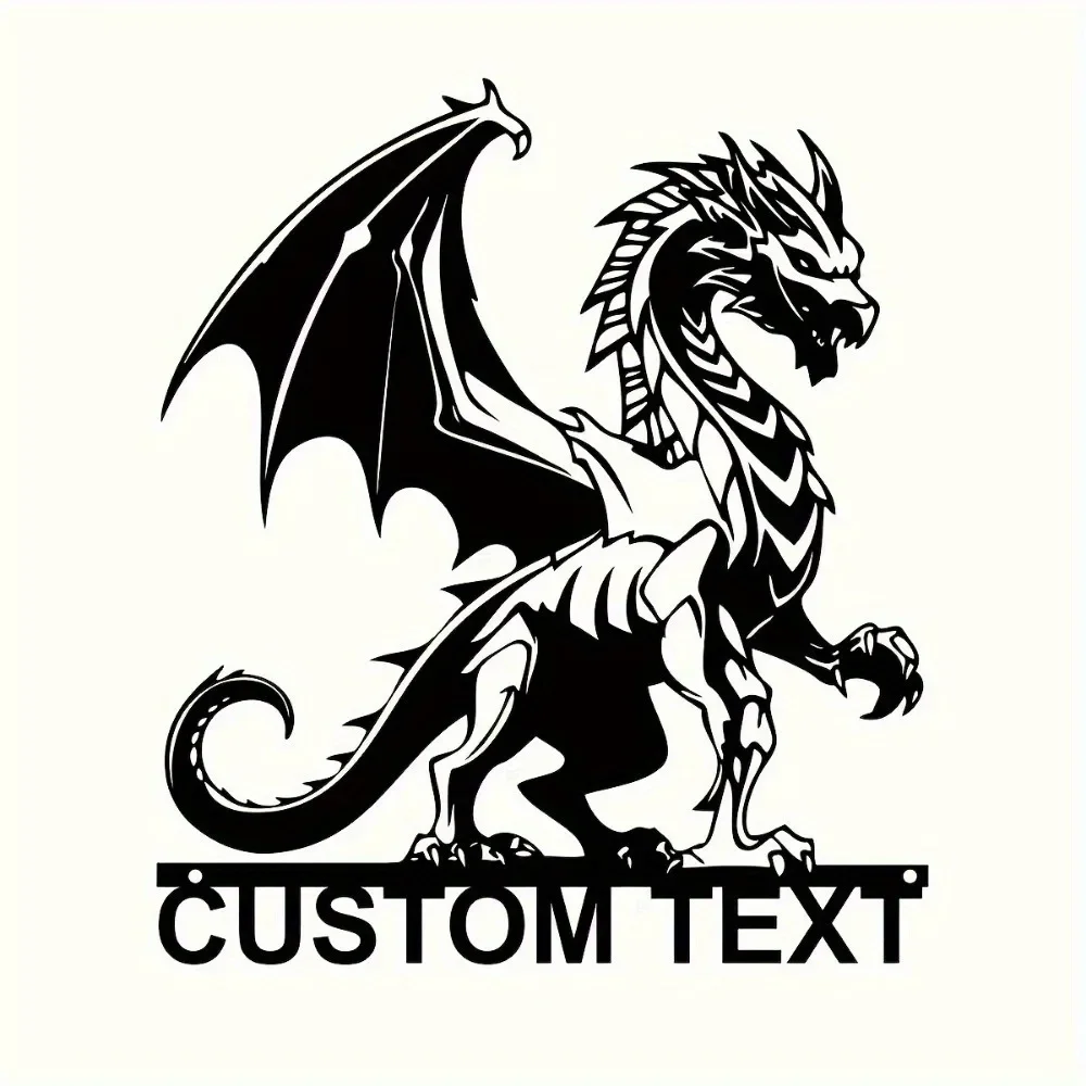 Custom Metal Dragon Wall Art Decal. Sturdy Sign for Dragon Fans. Ideal Boy's Room & Home Decor Gift.
Custom Metal Dragon Wall Art Decal. Sturdy Sign for Dragon Fans. Ideal Boy's Room & Home Decor Gift.