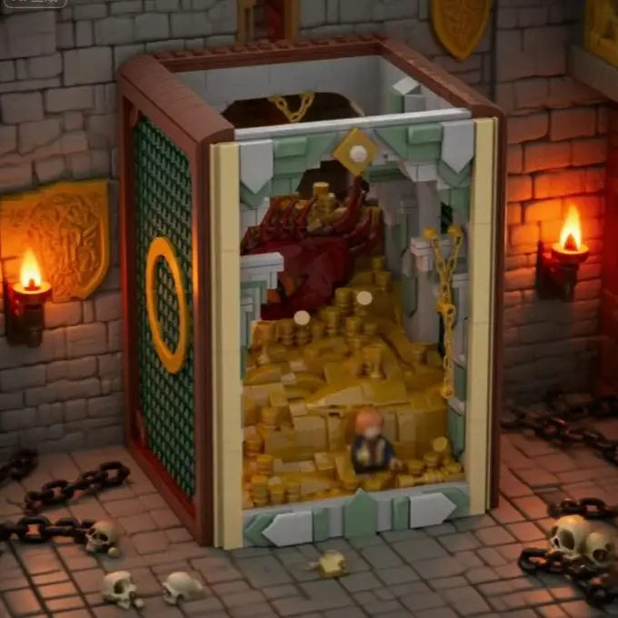 MOC Movie Rings Red Dragon Eye Smaug Book Corner Строительные блоки Кирпичи DIY Креативные сборные игрушки для детей Рождественский подарок
MOC Movie Rings Red Dragon Eye Smaug Book Corner Строительные блоки Кирпичи DIY Креативные сборные игрушки для детей Рождественский подарок