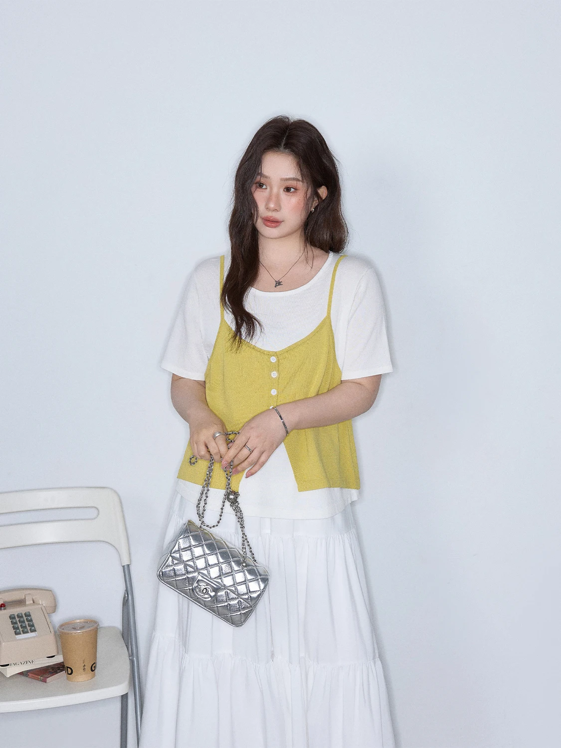 plus Size Women's round Neck Sweater Textured Linen Blend Splice Casual Style Spring Fashion for Plump Sister Fake Two-Piece
plus Size Women's round Neck Sweater Textured Linen Blend Splice Casual Style Spring Fashion for Plump Sister Fake Two-Piece