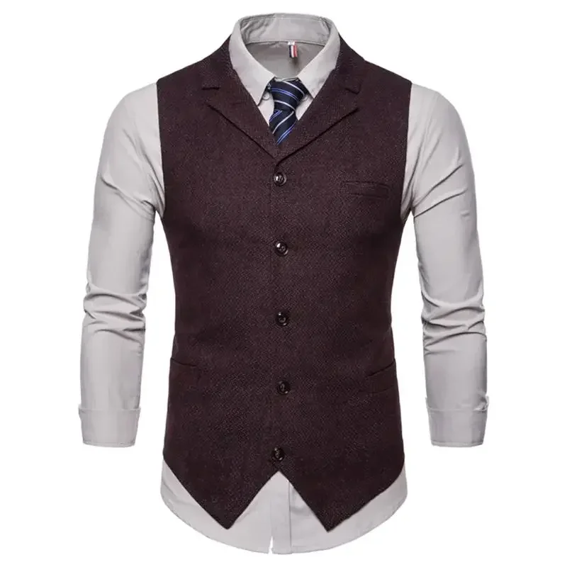 2023 New Men's Vest Men's Casual Fashion Solid Color Suit Collar Single Breasted Men's Casual Tank Top Vest
2023 New Men's Vest Men's Casual Fashion Solid Color Suit Collar Single Breasted Men's Casual Tank Top Vest