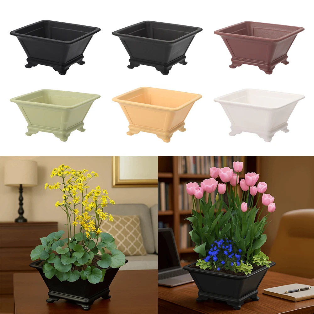 Простые цветочные горшки из искусственной фиолетовой глины, красочные горшки для растений «сделай сам», прочный толстый поднос для бонсай, горшки для садоводства
Простые цветочные горшки из искусственной фиолетовой глины, красочные горшки для растений «сделай сам», прочный толстый поднос для бонсай, горшки для садоводства