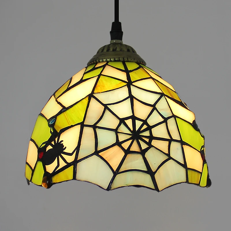 Stained Glass Tiffany Pendant Hanging Light insect Lamp Dia 8" spider bird dragonfly animal Pattern blue orange room decor retro
Stained Glass Tiffany Pendant Hanging Light insect Lamp Dia 8" spider bird dragonfly animal Pattern blue orange room decor retro